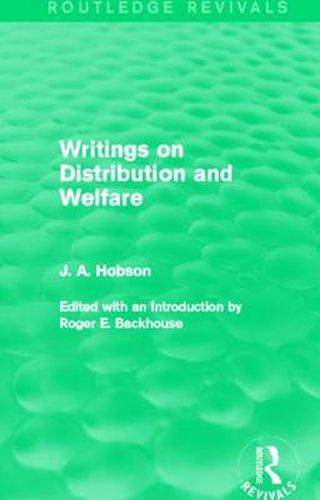 Cover image for Writings on Distribution and Welfare (Routledge Revivals)