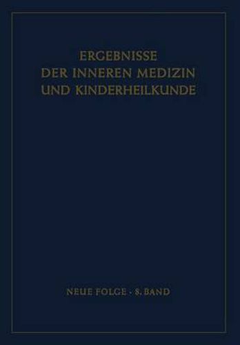 Cover image for Ergebnisse der Inneren Medizin und Kinderheilkunde