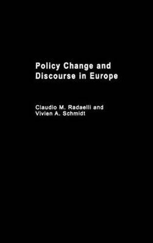 Cover image for Policy Change & Discourse in Europe