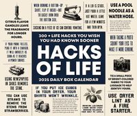 Cover image for Hacks of Life 2025 6.2 X 5.4 Box Calendar