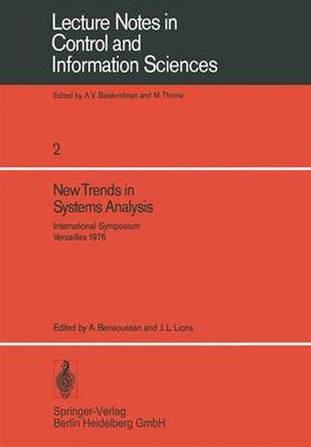 Cover image for New Trends in Systems Analysis: International Symposium, Versailles, Decembre 13-17, 1976. IRIA LABORIA, Institut De Recherche d'Informatique Et d'Automatique, Rocquencourt - France