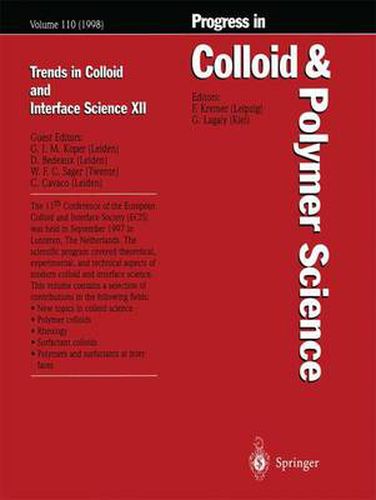 Cover image for Trends in Colloid and Interface Science XII