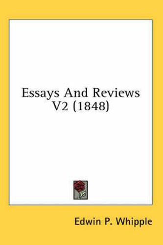 Cover image for Essays and Reviews V2 (1848)