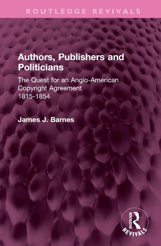 Cover image for Authors, Publishers and Politicians