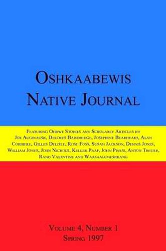 Cover image for Oshkaabewis Native Journal (Vol. 4, No. 1)