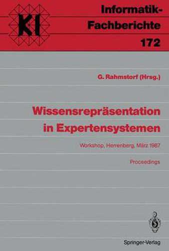 Cover image for Wissensreprasentation in Expertensystemen