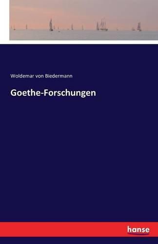 Cover image for Goethe-Forschungen