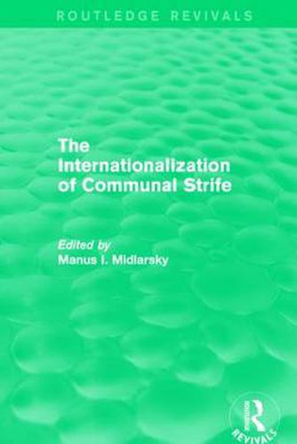 Cover image for The Internationalization of Communal Strife