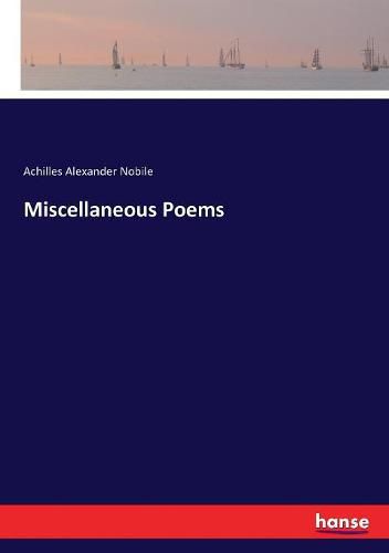 Cover image for Miscellaneous Poems