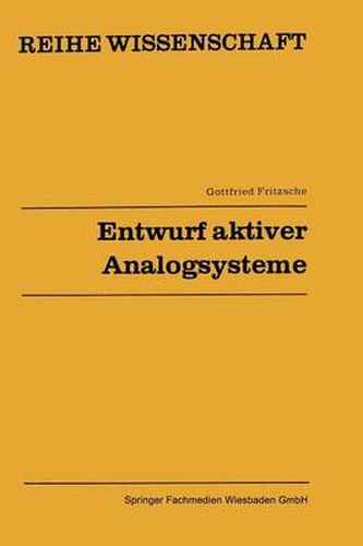 Cover image for Entwurf Aktiver Analogsysteme: Netzwerke III