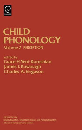 Cover image for Child Phonology