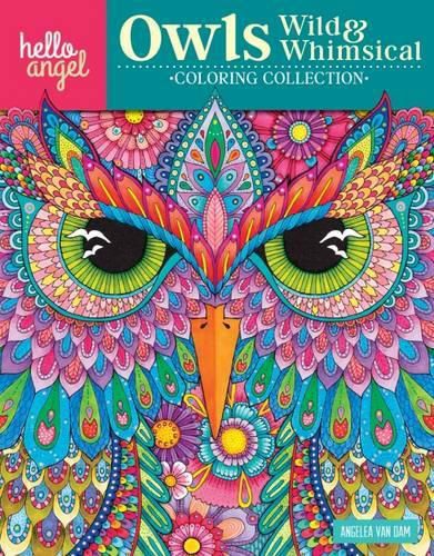 Cover image for Hello Angel Owls Wild & Whimsical Coloring Collection