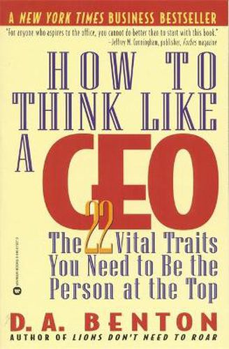 Cover image for How To Think Like A Ceo: 22 Vital Traits you need to be the Top Person