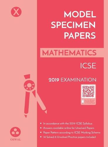 Cover image for Model Specimen Papers for Mathematics: Icse Class 10 for 2019 Examination