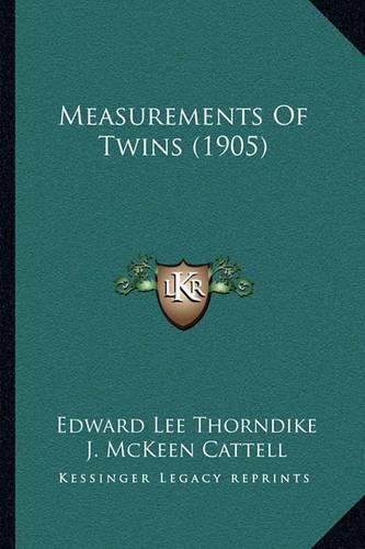 Measurements of Twins (1905)