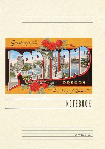 Cover image for Vintage Lined Notebook Greetings from Portland