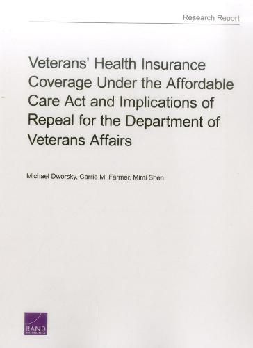 Cover image for Veterans' Health Insurance Coverage Under the Affordable Care Act and Implications of Repeal for the Department of Veterans Affairs