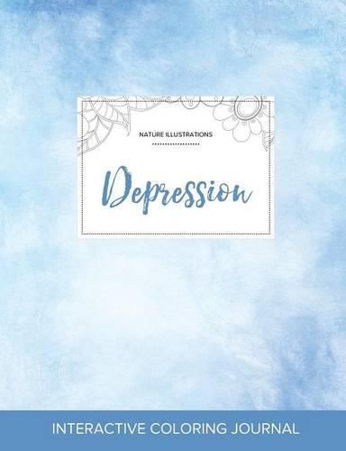 Cover image for Adult Coloring Journal: Depression (Nature Illustrations, Clear Skies)