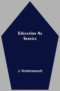 Cover image for Education As Service