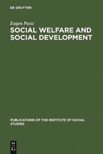 Cover image for Social Welfare and Social Development