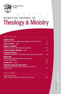 Cover image for McMaster Journal of Theology and Ministry: Volume 20, 2018-2019