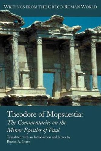 Cover image for Theodore of Mopsuestia: Commentary on the Minor Pauline Epistles