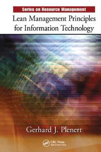 Cover image for Lean Management Principles for Information Technology