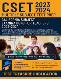 Cover image for CSET Multiple Subject Test Prep 2023-2024