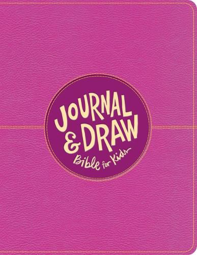 Cover image for CSB Journal and Draw Bible for Kids, Pink Leathertouch