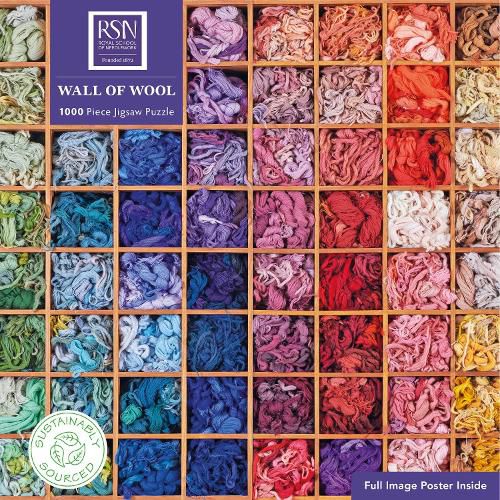 Cover image for Adult Sustainable Jigsaw Puzzle: Royal School of Needlework: Wall of Wool