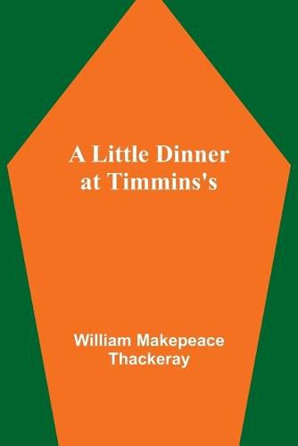 Cover image for A Little Dinner at Timmins's