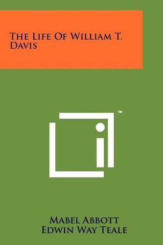 Cover image for The Life of William T. Davis