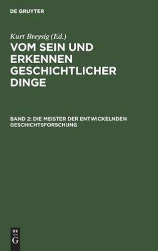 Cover image for Die Meister Der Entwickelnden Geschichtsforschung