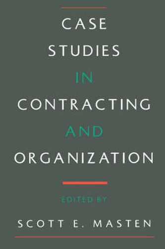 Cover image for Case Studies in Contracting and Organization