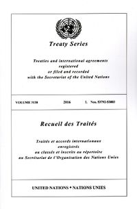 Cover image for Treaty Series 3138 (English/French Edition)