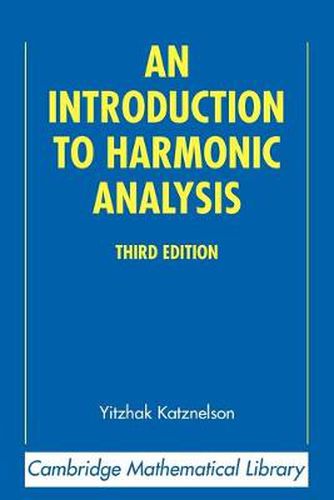 Cover image for An Introduction to Harmonic Analysis