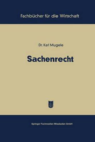 Cover image for Sachenrecht