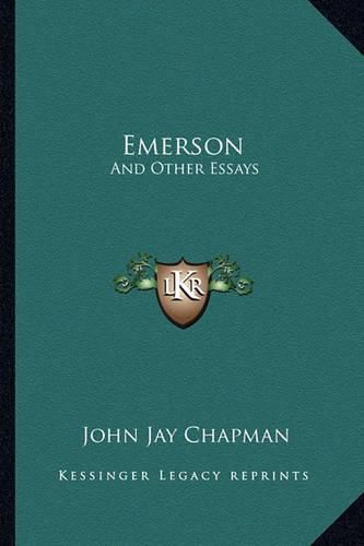 Emerson: And Other Essays