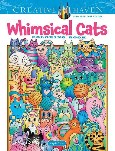 Cover image for Creative Haven Whimsical Cats Coloring Book