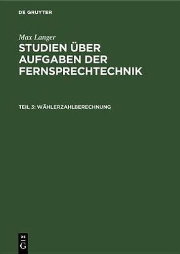 Cover image for Wahlerzahlberechnung