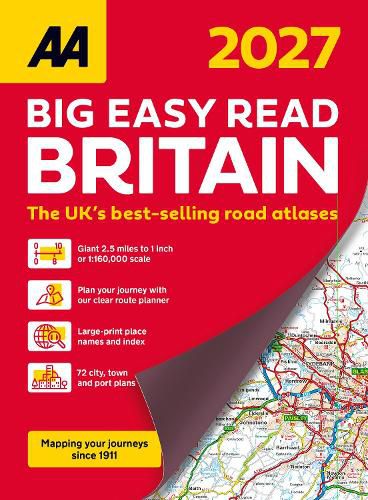 Cover image for AA Big Easy Read Atlas Britain 2027 2027