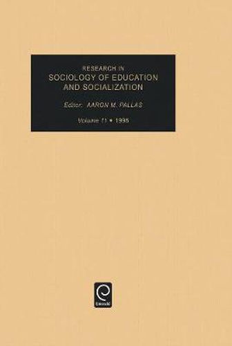 Cover image for Research in Sociology of Education and Socialization