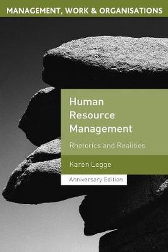 Cover image for Human Resource Management: Rhetorics and Realities