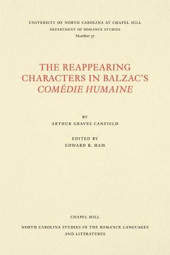 Cover image for The Reappearing Characters in Balzac's ComA (c)die Humaine