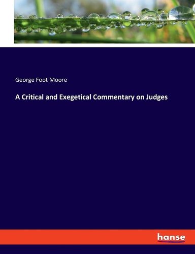 Cover image for A Critical and Exegetical Commentary on Judges