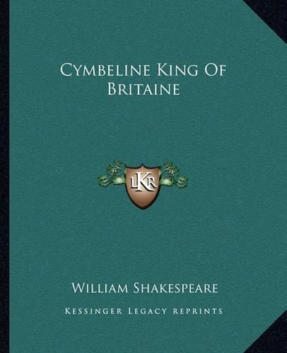 Cover image for Cymbeline King of Britaine