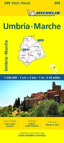 Cover image for Michelin Map Italy: Umbria, Marche 359