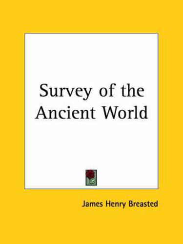 Cover image for Survey of the Ancient World (1919)