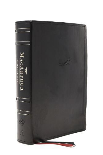 Cover image for ESV, MacArthur Study Bible, 2nd Edition, Leathersoft, Black: Unleashing God's Truth One Verse at a Time