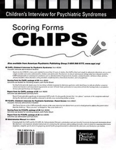 Cover image for Children's Interview for Psychiatric Syndromes (ChIPS)